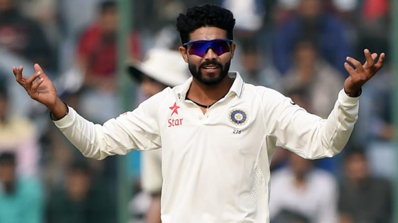 Jadeja achieved the feat on day three of the ongoing first Test match between India and South Africa. (Photo: PTI) Jadeja achieved the feat on day three of the ongoing first Test match between India and South Africa. (Photo: PTI)
