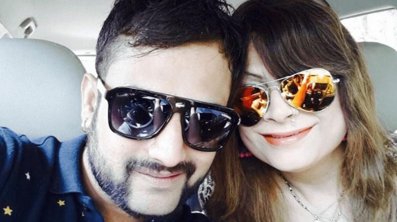Bobby Darling aka Pakhi Sharma with her husband Ramneek Sharma. Bobby Darling aka Pakhi Sharma with her husband Ramneek Sharma.