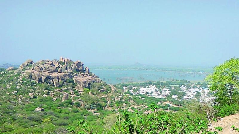 The picturesque view from the top of the mountain. The picturesque view from the top of the mountain.
