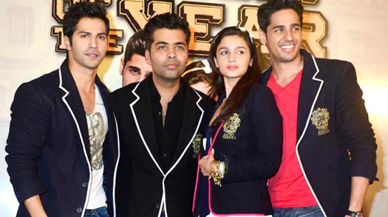 Varun, Alia, Karan and Sidharth. Varun, Alia, Karan and Sidharth.