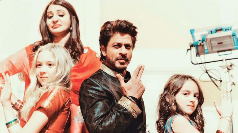 Shah Rukh Khan strikes the James Bond pose on the sets of The Ring. Shah Rukh Khan strikes the James Bond pose on the sets of The Ring.
