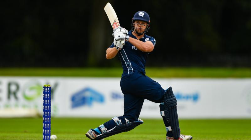Scotland opener George Munsey was the highest scorer in the match. The left-handed batsman smashed a blistering century and whacked 14 sixes in his innings. Centurion Munsey scored 127 runs off 56 balls which became the fifth-highest score by a batsman in the shortest format of the game. (Photo: Scotland cricket/Twitter) Scotland opener George Munsey was the highest scorer in the match. The left-handed batsman smashed a blistering century and whacked 14 sixes in his innings. Centurion Munsey scored 127 runs off 56 balls which became the fifth-highest score by a batsman in the shortest format of the game. (Photo: Scotland cricket/Twitter)