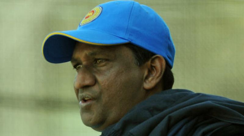 Sri Lankan team for the India tour will be selected on Friday, it is learnt here. According to the highly placed sources in SLC, all three selectors-Ashantha de Mel, Vinothen John and Chaminda Mendis have returned from their respective tours of Pakistan, West Indies (Under-19) and Nepal (Emerging team) and will assemble on 27th December to pick a squad for India tour.  (Photo:AFP)