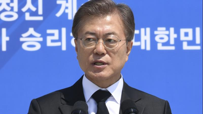 'We hope the summit will be a success and bring us a complete denuclearisation, peace and a new era' in relations between the two Koreas and the United States, South Korean President Moon Jae-in said. (Photo: AP) 'We hope the summit will be a success and bring us a complete denuclearisation, peace and a new era' in relations between the two Koreas and the United States, South Korean President Moon Jae-in said. (Photo: AP)