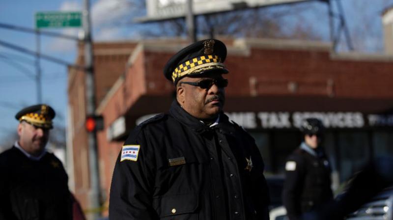 Chicago Police Superintendent Eddie Johnson arrives at the scene of a triple shooting. (Photo: AFP) Chicago Police Superintendent Eddie Johnson arrives at the scene of a triple shooting. (Photo: AFP)