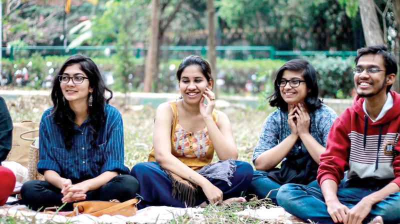 Sitting in a circle under the open sky and tranquil surroundings crafted the perfect mood for the conversations through poetry. (Representational image) Sitting in a circle under the open sky and tranquil surroundings crafted the perfect mood for the conversations through poetry. (Representational image)