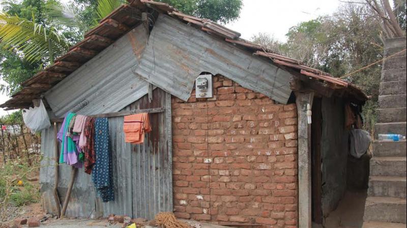 The single-room house in Walayar where the siblings were found hanging in two different incidents within a span of 52 days. (Photo: DC) The single-room house in Walayar where the siblings were found hanging in two different incidents within a span of 52 days. (Photo: DC)