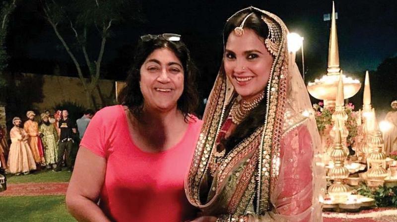 Lara with Gurinder. Lara with Gurinder.