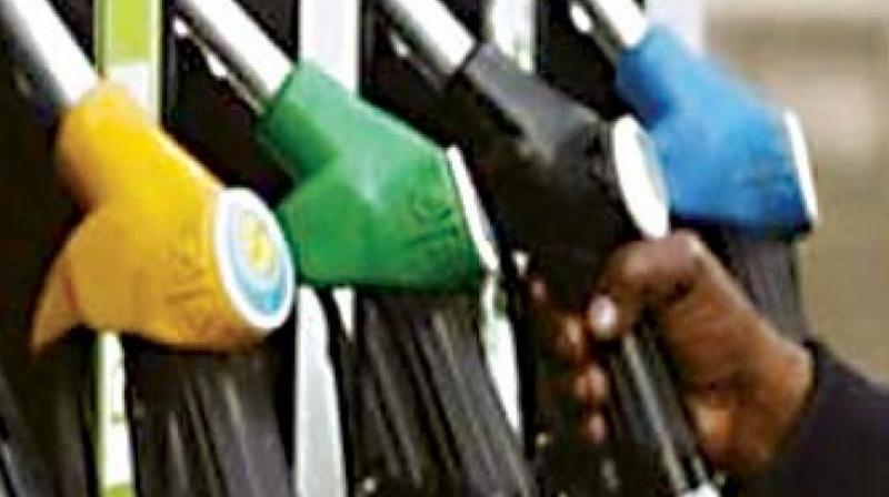 The ministry said that due to the increase in the international prices of petrol and diesel, during the last few weeks, the retail selling prices (RSP) of petrol and diesel at Delhi have risen to Rs 70.83 a litre and Rs 59.07 per litre respectively. (Representational image) The ministry said that due to the increase in the international prices of petrol and diesel, during the last few weeks, the retail selling prices (RSP) of petrol and diesel at Delhi have risen to Rs 70.83 a litre and Rs 59.07 per litre respectively. (Representational image)