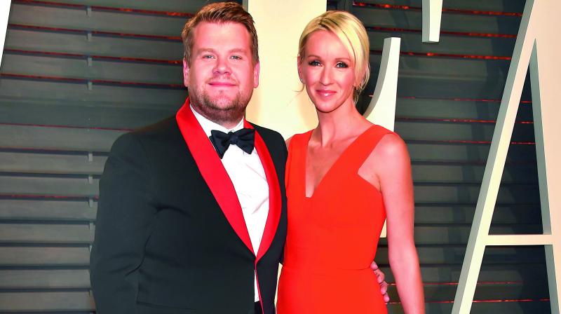 James Corden and his wife Julia Carey James Corden and his wife Julia Carey
