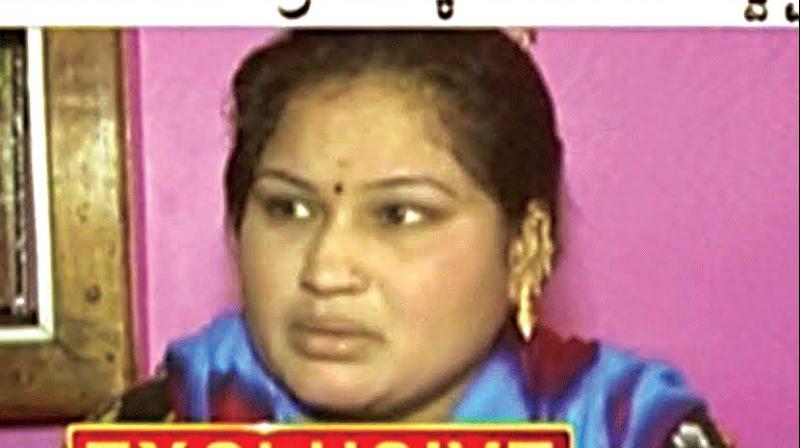 Mallamma had gone missing since Thursday night amidst rumours that she was abducted by Congress leaders. Mallamma had gone missing since Thursday night amidst rumours that she was abducted by Congress leaders.
