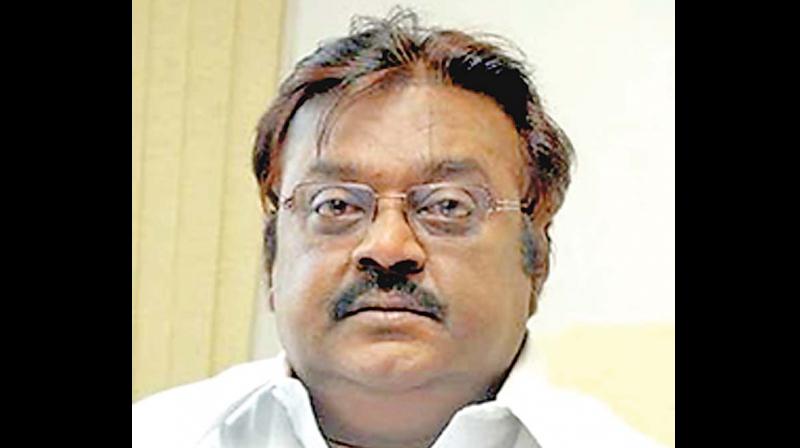 Desiya Murpokku Dravida Kazhagam leader and party founder Vijayakanth Desiya Murpokku Dravida Kazhagam leader and party founder Vijayakanth