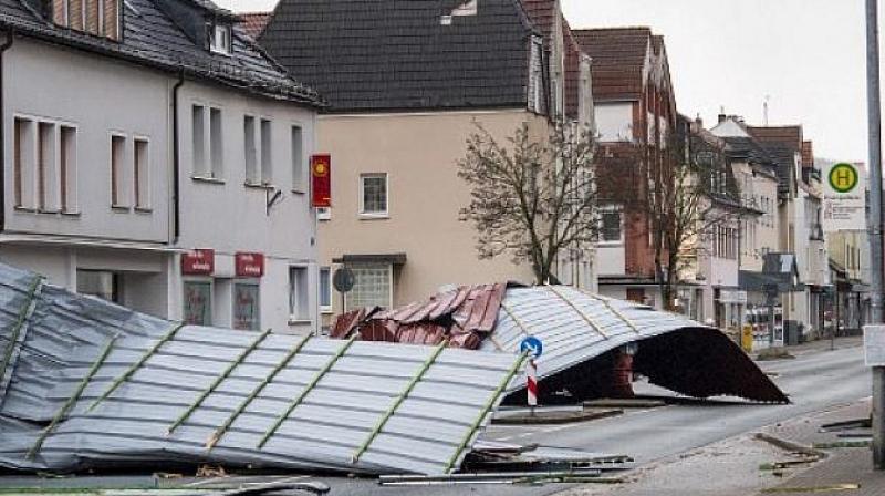 Nine people, including two firefighters were killed on Thursday as violent gales battered northern Europe. (Photo: AFP) Nine people, including two firefighters were killed on Thursday as violent gales battered northern Europe. (Photo: AFP)
