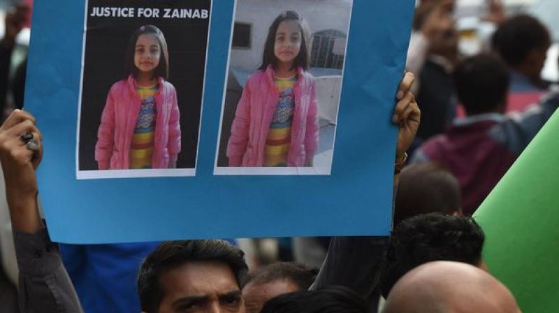On January 5, the girl had gone missing while going to a religious tuition centre near her house in Kasur city, some 50km from Lahore. (Photo: AFP) On January 5, the girl had gone missing while going to a religious tuition centre near her house in Kasur city, some 50km from Lahore. (Photo: AFP)