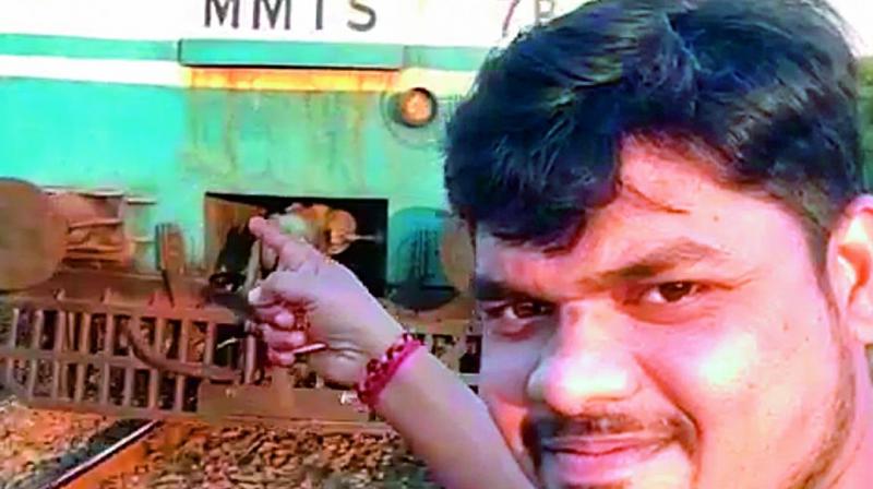 Telangana man waits for flawless selfie with running train, gets hit Telangana man waits for flawless selfie with running train, gets hit