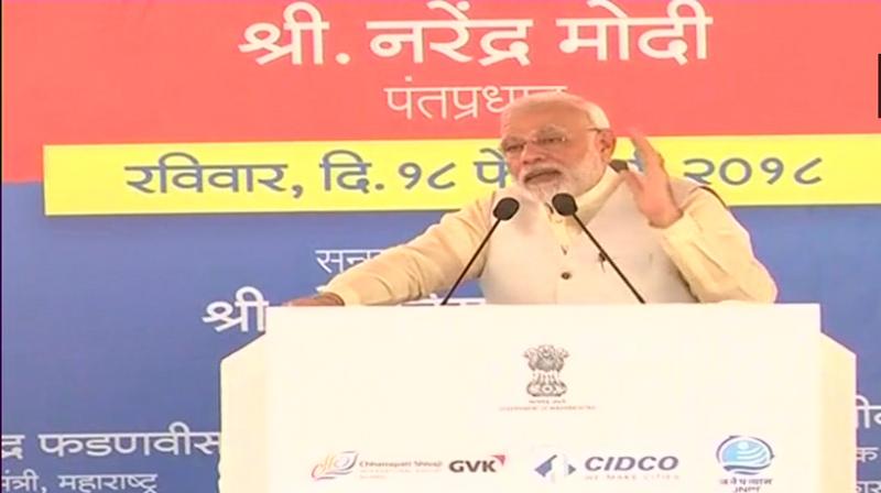 Prime MInister Narendra Modi also accused former governments of stalling infrastructure projects and said his government started development projects worth Rs 10 lakh crore. (Photo: ANI) Prime MInister Narendra Modi also accused former governments of stalling infrastructure projects and said his government started development projects worth Rs 10 lakh crore. (Photo: ANI)