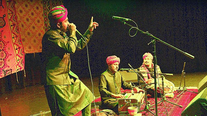 Barmer Boys in action; (inset) Kesariya Balm, their sophomore album Barmer Boys in action; (inset) Kesariya Balm, their sophomore album