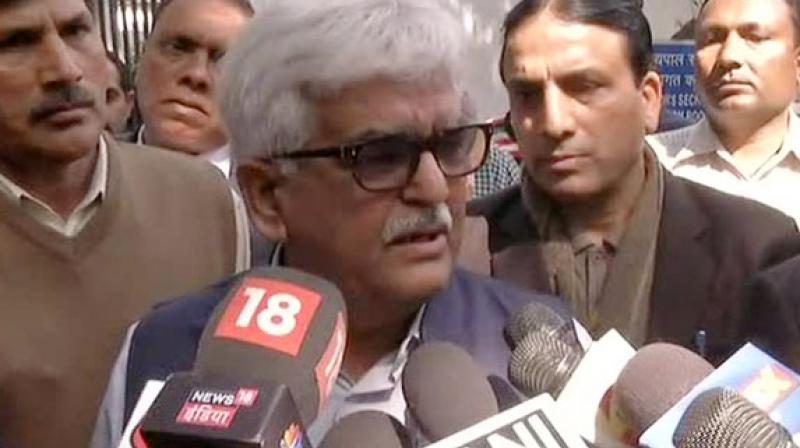 Delhi Administrative Subordinate Services president DN Singh said, 'We are going on a strike with immediate effect, we are with our Chief Secretary, until they (AAP MLAs) are not arrested we will not get back (to work).' (Photo: ANI) Delhi Administrative Subordinate Services president DN Singh said, 'We are going on a strike with immediate effect, we are with our Chief Secretary, until they (AAP MLAs) are not arrested we will not get back (to work).' (Photo: ANI)
