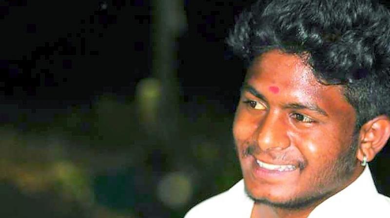 E. Sudheer, was on a bike along with his two friends when he was attacked by a group of four persons at around 8 am. E. Sudheer, was on a bike along with his two friends when he was attacked by a group of four persons at around 8 am.