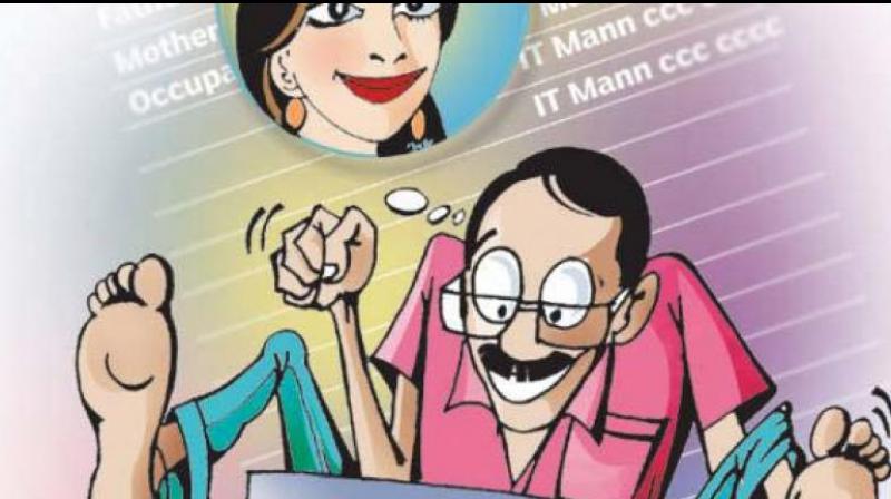 A group of people set up a marriage bureau, which they operate from a small room, and they publish advertisements in the paper. When people approach them seeking alliances, they charge a fee for the service, in advance. A group of people set up a marriage bureau, which they operate from a small room, and they publish advertisements in the paper. When people approach them seeking alliances, they charge a fee for the service, in advance.