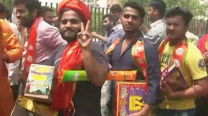 BJP has proved an overwhelming number of opinion and exit polls wrong in the Karnataka Assembly election result. (Photo: ANI/Twitter) BJP has proved an overwhelming number of opinion and exit polls wrong in the Karnataka Assembly election result. (Photo: ANI/Twitter)