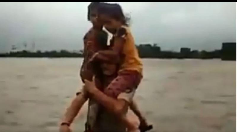 The cop also earned the praise of Chief Minister Vijay Rupani who shared the video and lauded the officer on Twitter. (Photo: Twitter | @vijayrupanibjp) The cop also earned the praise of Chief Minister Vijay Rupani who shared the video and lauded the officer on Twitter. (Photo: Twitter | @vijayrupanibjp)