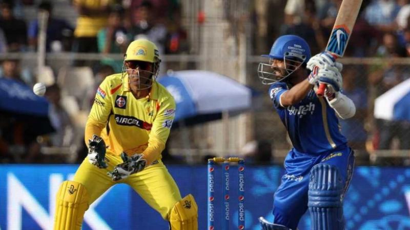 The ticket sales for the Indian Premier League (IPL) match between Chennai Super Kings (CSK) and Rajasthan Royals (RR) have been postponed, Tamil Nadu Cricket Association said. (Photo: BCCI) The ticket sales for the Indian Premier League (IPL) match between Chennai Super Kings (CSK) and Rajasthan Royals (RR) have been postponed, Tamil Nadu Cricket Association said. (Photo: BCCI)