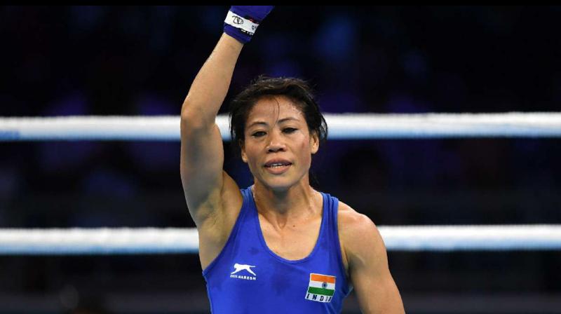 Mary Kom, also a sitting Rajya Sabha MP in India, prevailed in a rather dull contest where clean punches were few and far. (Photo: AFP) Mary Kom, also a sitting Rajya Sabha MP in India, prevailed in a rather dull contest where clean punches were few and far. (Photo: AFP)