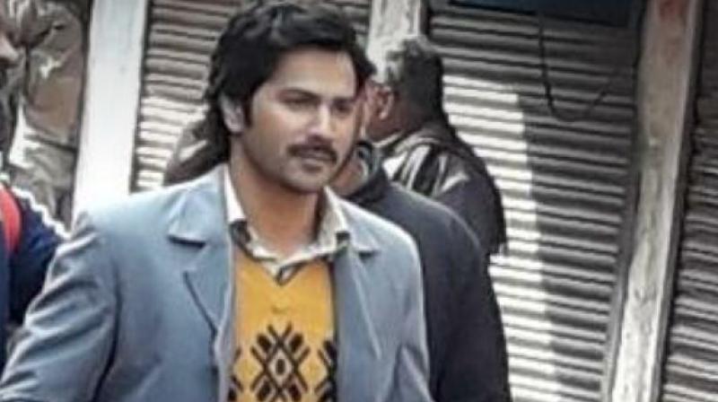 Varun Dhawan on the sets of 'Sui Dhaaga'. Varun Dhawan on the sets of 'Sui Dhaaga'.