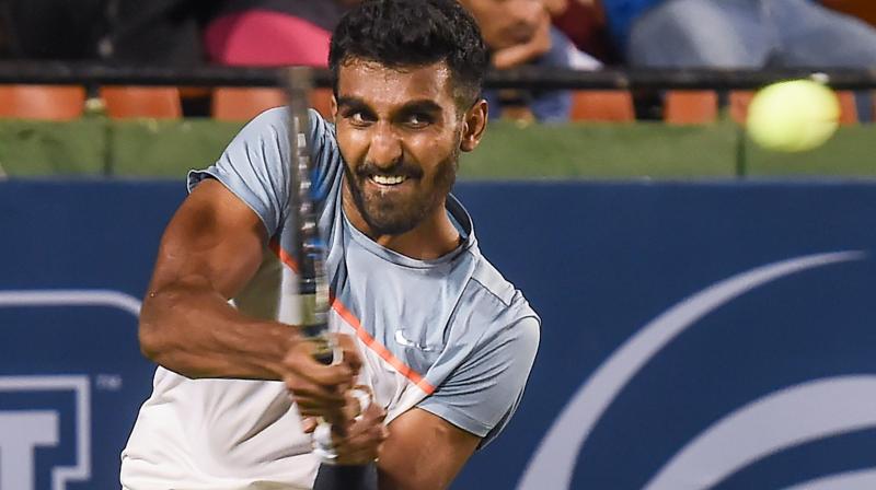 Prajnesh is only third Indian in five years to feature in the men's singles main draw of a Grand Slam, the other being Somdev Devvarman and Yuki Bhambri. (Photo: PTI) Prajnesh is only third Indian in five years to feature in the men's singles main draw of a Grand Slam, the other being Somdev Devvarman and Yuki Bhambri. (Photo: PTI)