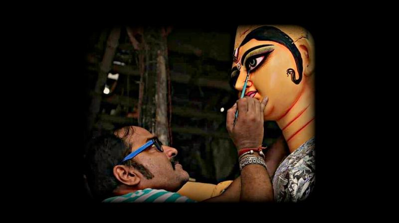 The auspicious day of Mahalaya holds a special significance for Bengalis as well as it is the beginning of Durga Puja festival. (Photo: Orchid Chakravorty) The auspicious day of Mahalaya holds a special significance for Bengalis as well as it is the beginning of Durga Puja festival. (Photo: Orchid Chakravorty)