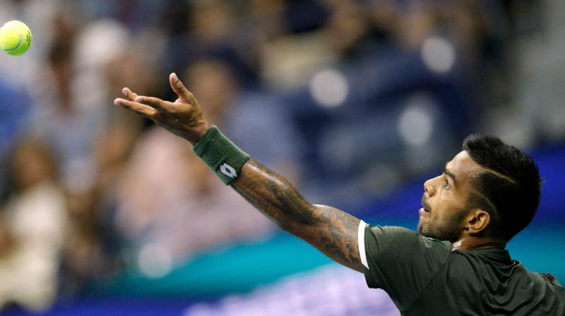 Sumit Nagal had attainted his career-best ranking of 135 after jumping 26 spots, riding on a title finish at the Buenos Aires ATP Challenger clay event in Argentina last month. (Photo: AFP) Sumit Nagal had attainted his career-best ranking of 135 after jumping 26 spots, riding on a title finish at the Buenos Aires ATP Challenger clay event in Argentina last month. (Photo: AFP)