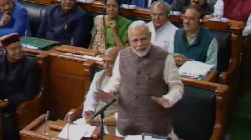 Hitting two targets with a single blow, Modi referred to an incident where Rajiv Gandhi called T Anjaiah the then Chief Minister of Andhra Pradesh, a 'buffoon' at Hyderabad's Begumpet airport in 1982. (Photo: ANI/Twitter) Hitting two targets with a single blow, Modi referred to an incident where Rajiv Gandhi called T Anjaiah the then Chief Minister of Andhra Pradesh, a 'buffoon' at Hyderabad's Begumpet airport in 1982. (Photo: ANI/Twitter)