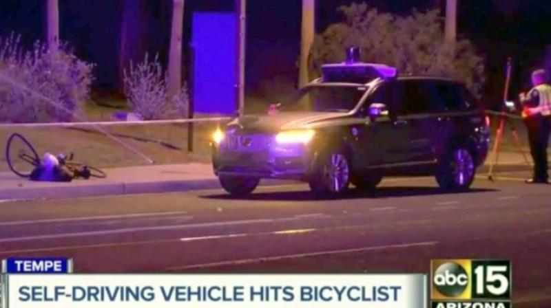 Uber said it was suspending North American tests of its self-driving vehicles, which are currently going on in Arizona, Pittsburgh and Toronto. (Photo/San Francisco Chronicle) Uber said it was suspending North American tests of its self-driving vehicles, which are currently going on in Arizona, Pittsburgh and Toronto. (Photo/San Francisco Chronicle)