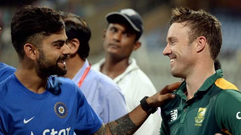 "I'd say Virat is one of the best captains at the moment, the most improved – there’s a big change from when I first saw him captaining to now," said AB de Villiers who has played under Kohli for IPL side Royal Challengers Bangalore. (Photo: AFP) "I'd say Virat is one of the best captains at the moment, the most improved – there’s a big change from when I first saw him captaining to now," said AB de Villiers who has played under Kohli for IPL side Royal Challengers Bangalore. (Photo: AFP)