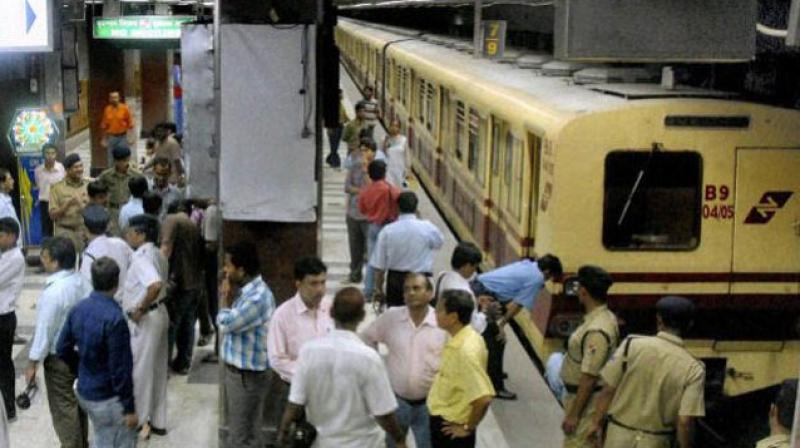 On Vijaya Dashami, which is on September 30, the city's underground railway will run services from 1.40 pm to 10.00 pm. (Photo: PTI/File) On Vijaya Dashami, which is on September 30, the city's underground railway will run services from 1.40 pm to 10.00 pm. (Photo: PTI/File)