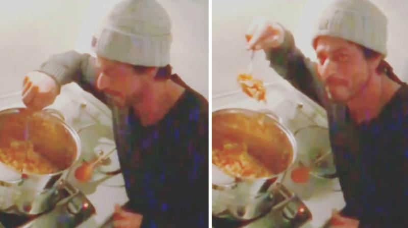 Screengrabs from the video Shah Rukh Khan posted on Instagram. Screengrabs from the video Shah Rukh Khan posted on Instagram.