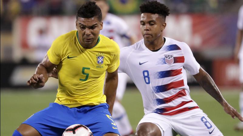 The Selecao opened the scoring just after the half-hour mark. (Photo: AP) The Selecao opened the scoring just after the half-hour mark. (Photo: AP)