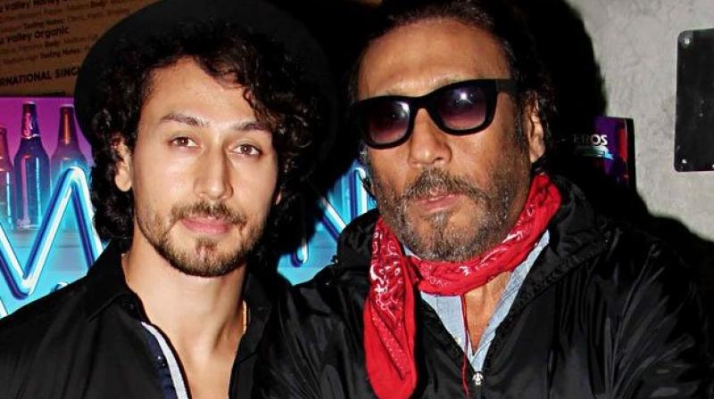 Tiger Shroff with father Jackie Shroff Tiger Shroff with father Jackie Shroff