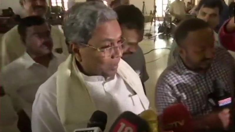 'The test will take place at 11 am on July 18,' Siddaramaiah said. (Photo: ANI | Twitter) 'The test will take place at 11 am on July 18,' Siddaramaiah said. (Photo: ANI | Twitter)