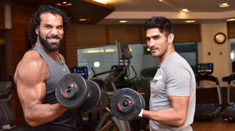 Indian sensation Mahal will meet Triple H at the WWE Live event at the Indira Gandhi Indoor Stadium in the national capital on Saturday.(Photo: WWE/Twitter) Indian sensation Mahal will meet Triple H at the WWE Live event at the Indira Gandhi Indoor Stadium in the national capital on Saturday.(Photo: WWE/Twitter)