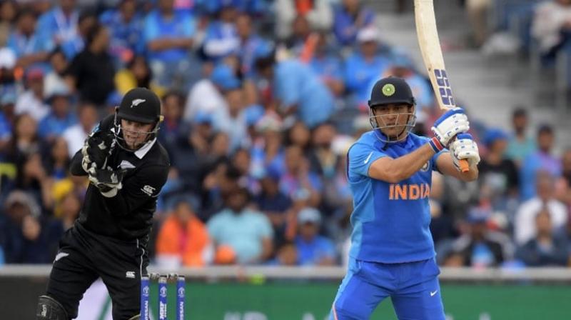 Dhoni walked out to the pitch after Rishabh Pant who batted at number 4, followed by Karthik at No. 5, and Pandya at 6, caused a massive stir. (Photo:AFP) Dhoni walked out to the pitch after Rishabh Pant who batted at number 4, followed by Karthik at No. 5, and Pandya at 6, caused a massive stir. (Photo:AFP)