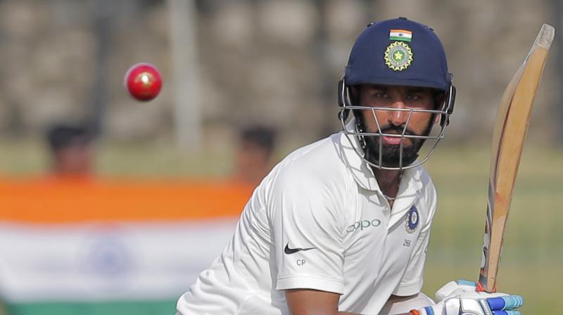 Cheteshwar Pujara has already scored two centuries in the Test series against Sri Lanka. (Photo: AP) Cheteshwar Pujara has already scored two centuries in the Test series against Sri Lanka. (Photo: AP)