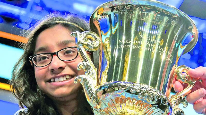 Winner of the National Spelling Bee in the US Ananya Vinay was the eye of the racial storm recently. Winner of the National Spelling Bee in the US Ananya Vinay was the eye of the racial storm recently.