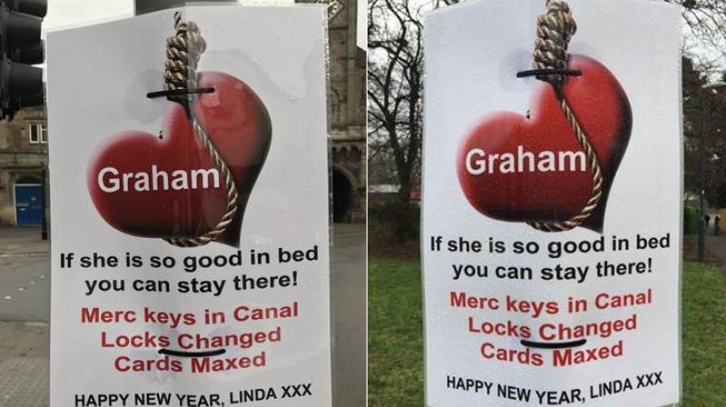 The fate of the ex-couple, known as Linda and Graham, serves as a warning for people who don’t take fidelity in relationships seriously. (Photo: Twitter) The fate of the ex-couple, known as Linda and Graham, serves as a warning for people who don’t take fidelity in relationships seriously. (Photo: Twitter)