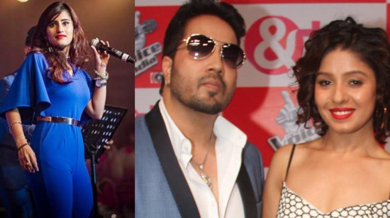 Akasa Singh, Mika Singh and Sunidhi Chauhan. Akasa Singh, Mika Singh and Sunidhi Chauhan.