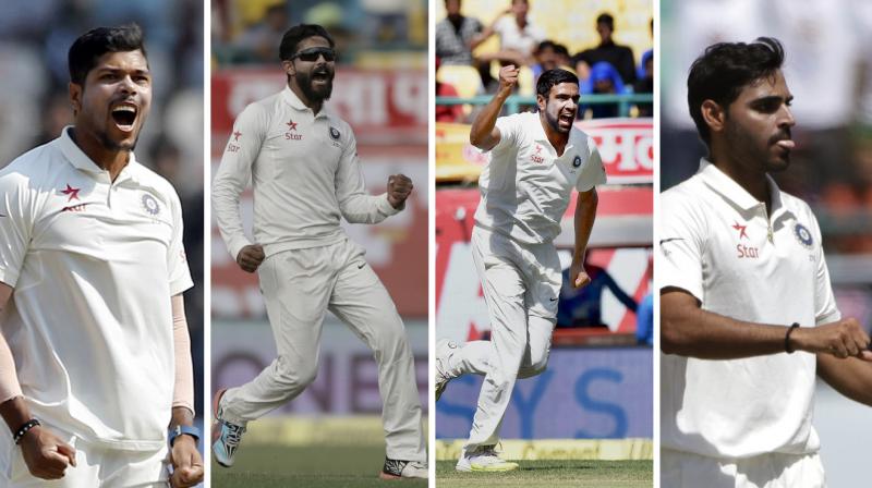 It was a valiant effort by the Indian bowling unit to dismiss all Australian batsmen on a supposedly batting-friendly pitch and a performance which has put India right on top to win back the Border-Gavaskar Trophy. (Photo: PTI) It was a valiant effort by the Indian bowling unit to dismiss all Australian batsmen on a supposedly batting-friendly pitch and a performance which has put India right on top to win back the Border-Gavaskar Trophy. (Photo: PTI)