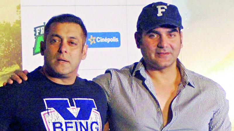 Salman Khan and Arbaaz Khan. Salman Khan and Arbaaz Khan.