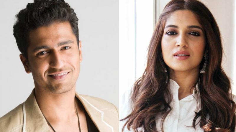 Vicky Kaushal, Bhumi Pednekar in a photoshoot. Vicky Kaushal, Bhumi Pednekar in a photoshoot.