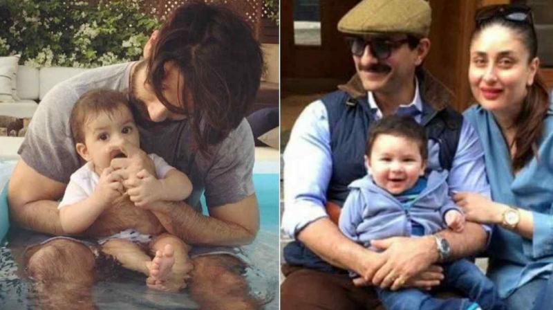 Shahid Kapoor with Misha, Saif Ali Khan and Kareena Kapoor Khan with Taimur. Shahid Kapoor with Misha, Saif Ali Khan and Kareena Kapoor Khan with Taimur.
